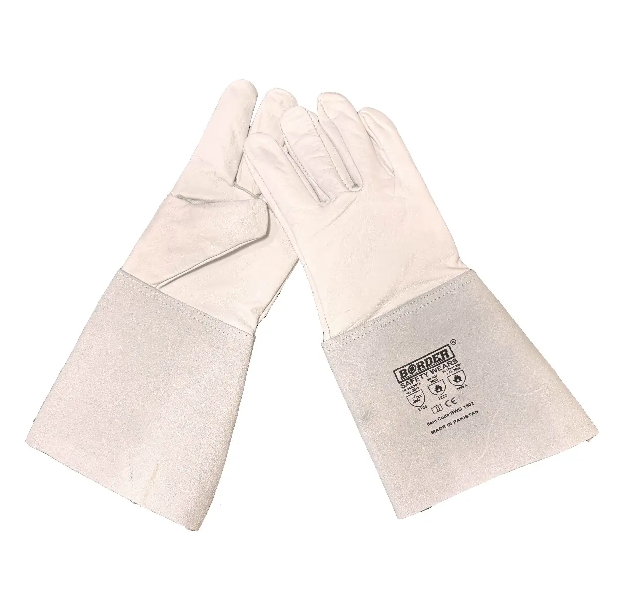 HEAVY DUTY GREEN WELDING GLOVE WITHOUT PIPIN